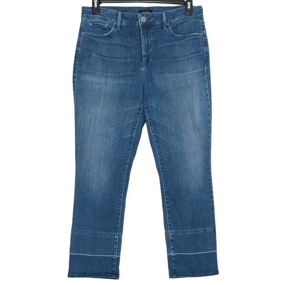 NYDJ Jeans Sheri Ankle Minimalist Classic Utility Lift Tuck Technology Blue 14 - Picture 1 of 4